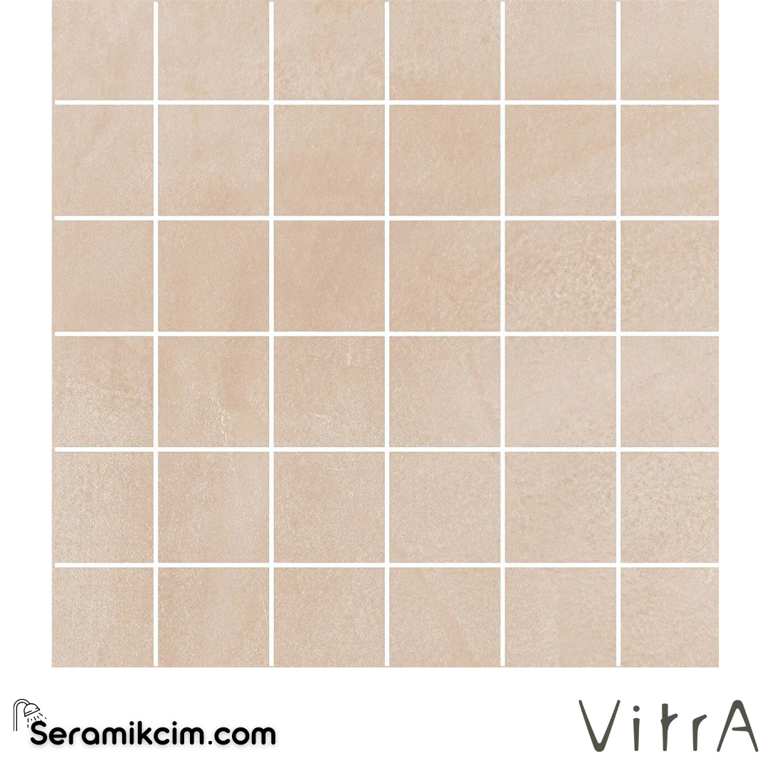 VitrA 5X5 Cementine Krem Ksm Mosaık R10B 7R K9507548R001VTE0 - K9507548R001VTE0