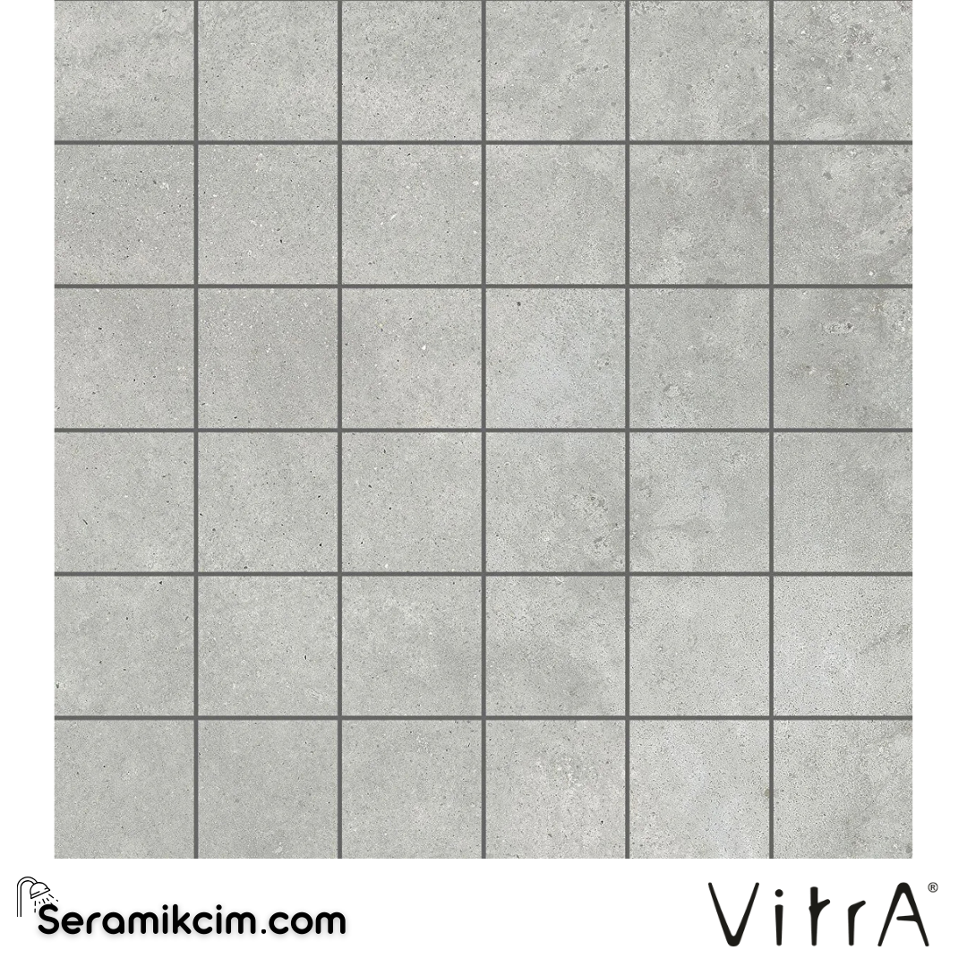 VitrA 5X5 Cementside Gri Ksmmzk Mat 7R K9503108R001VTE0 - K9503108R001VTE0