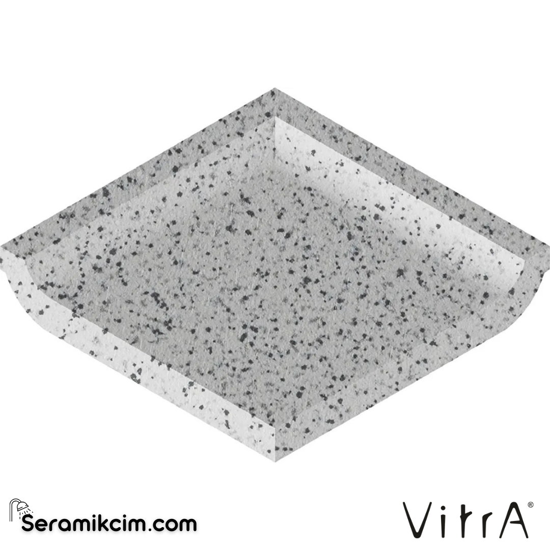 VitrA 5X5 Dotti Light Grey I.Crn 6Mm Ckd55 K94950300001VTE0 - K94950300001VTE0