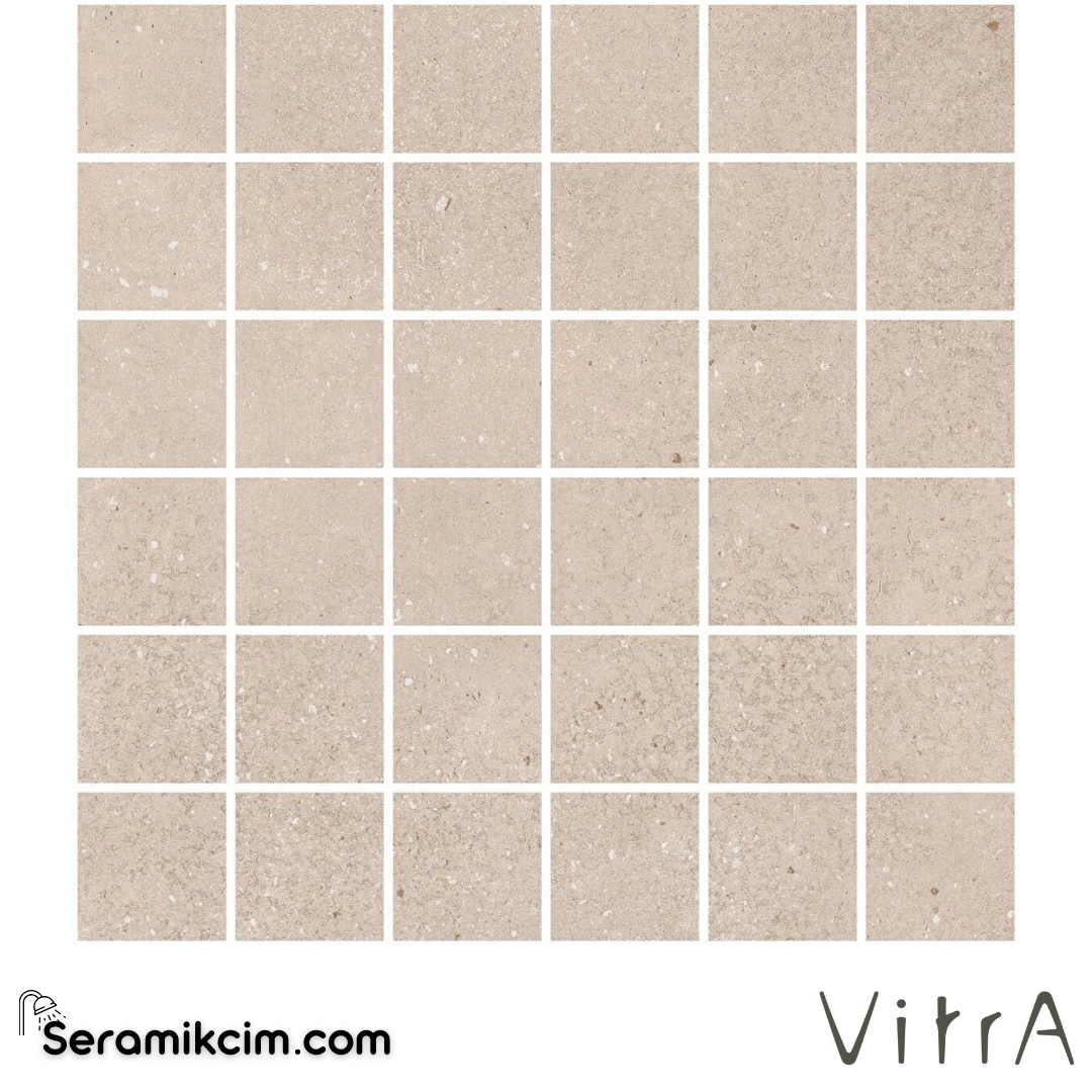 VitrA 5X5 Flakestone Açık Grej Ksmmzk R10B 7R K9511528R001VTE0 - K9511528R001VTE0