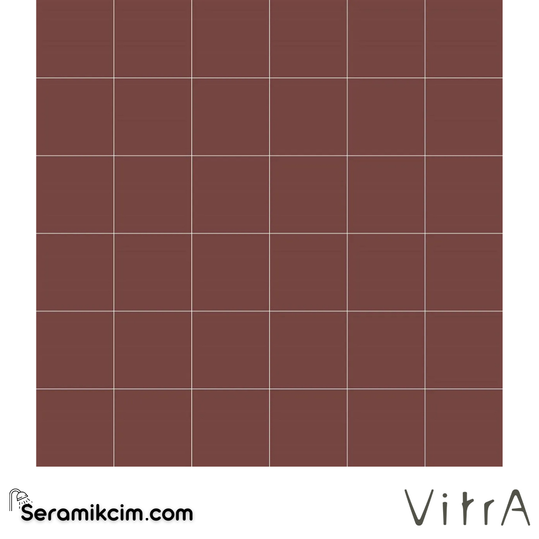 VitrA 5X5 Ral 3009 Oksıt Kırmızı Mat (Nf) Nr K95334480001VTE0 - K95334480001VTE0