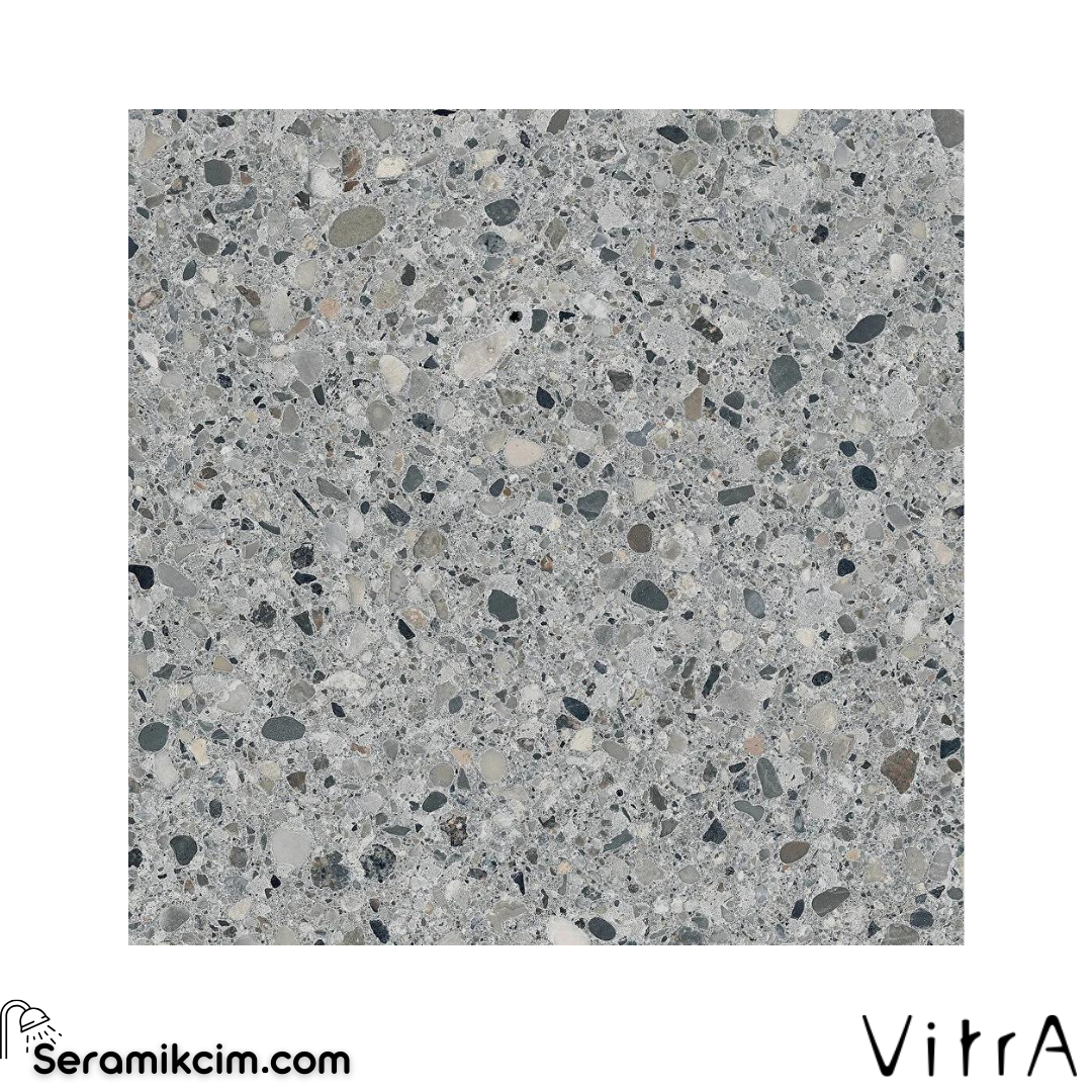 Vitra 60X60 CementMix Flake Ns Gri Mat R10A 7R