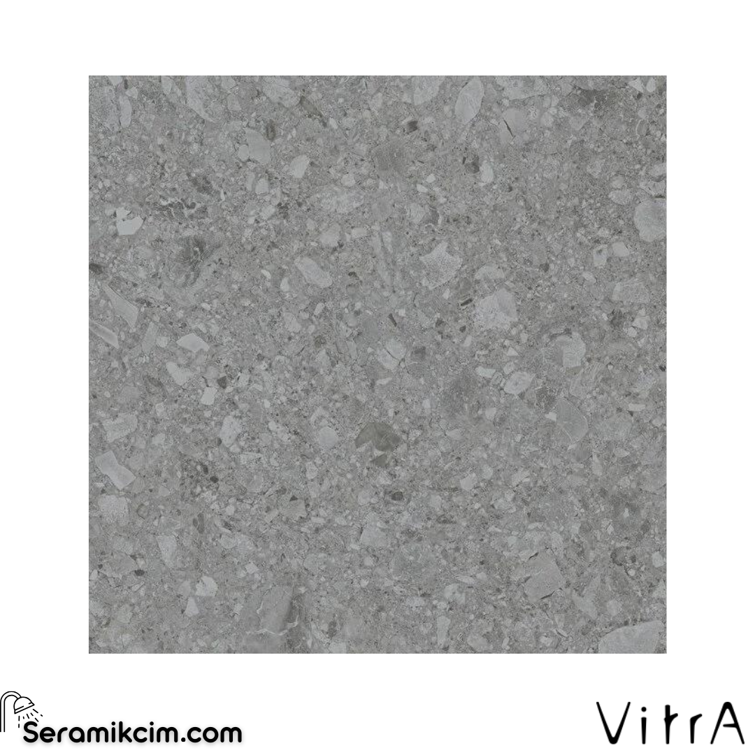 Vitra 60X60 Ceppostone Koyu Gri Mat R9 7R