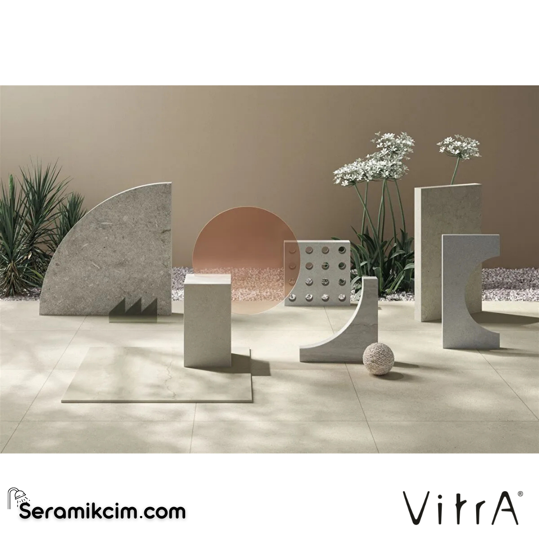 Vitra 60X60 Lightstone Fossile Beyaz R10A 7R K952060R0001VTE0 - K952060R0001VTE0