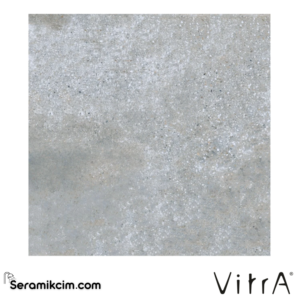 Vitra 80X80 CementMix Meso Gri Mat R10B 7R K950599R0001VTET - K950599R0001VTET