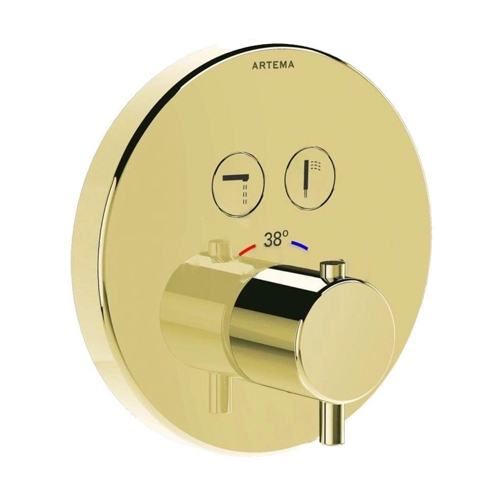 Vitra Aquacontrol Ankastre Termostatik Banyo Bataryası (Sıva Üstü Grubu), Altın - A4271823