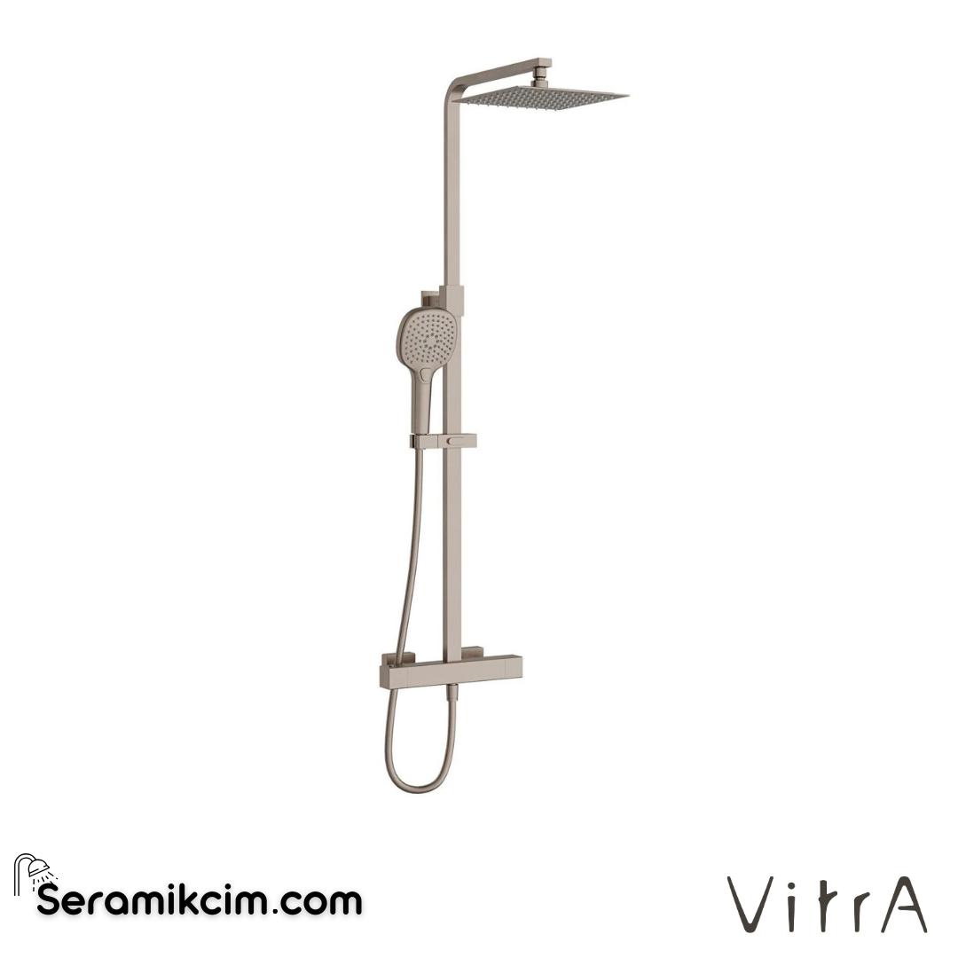 Vitra Aquaheat Bliss S 230 Duş Sistemi, Fırçalı Nikel - A4720234
