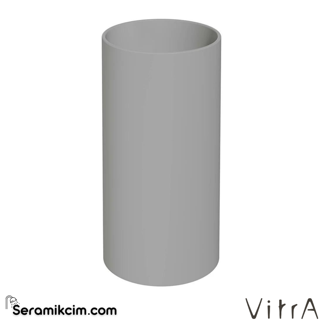 VitrA Archiplan Lavabo 40x40 cm Armatür Deliksiz, Su Taşma Deliksiz, Mat Taş Gri - 7419B076-0016