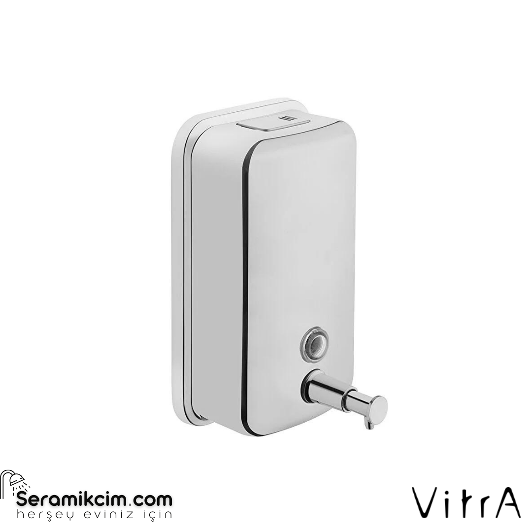 Vitra Arkitekta Sıvı Sabunluk, Duvardan, Parlak Paslanmaz Çelik, 1200 Ml