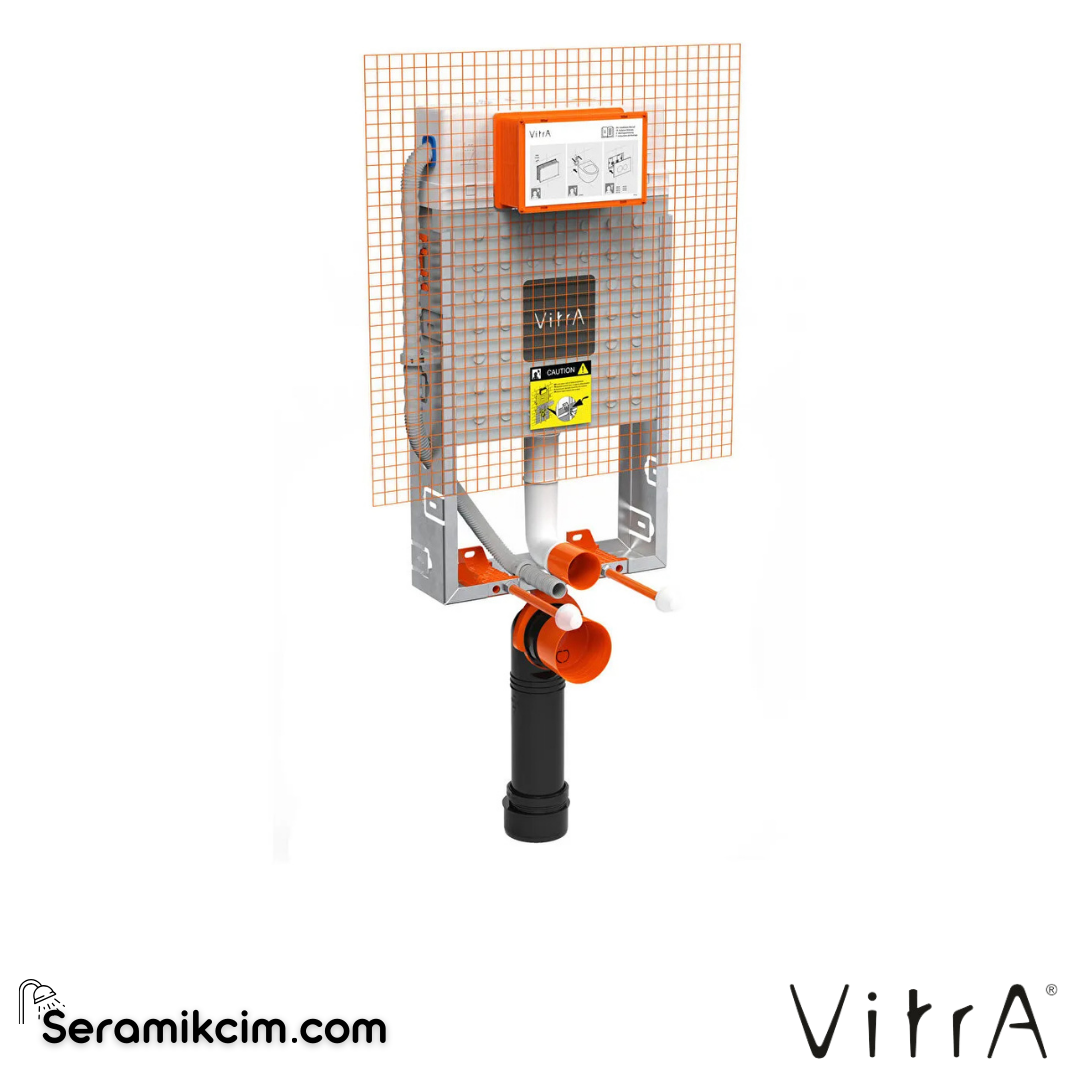 VitrA Asma klozetler için metal ayaksız, 3/6 L 762-1800-01 - 762-1800-01