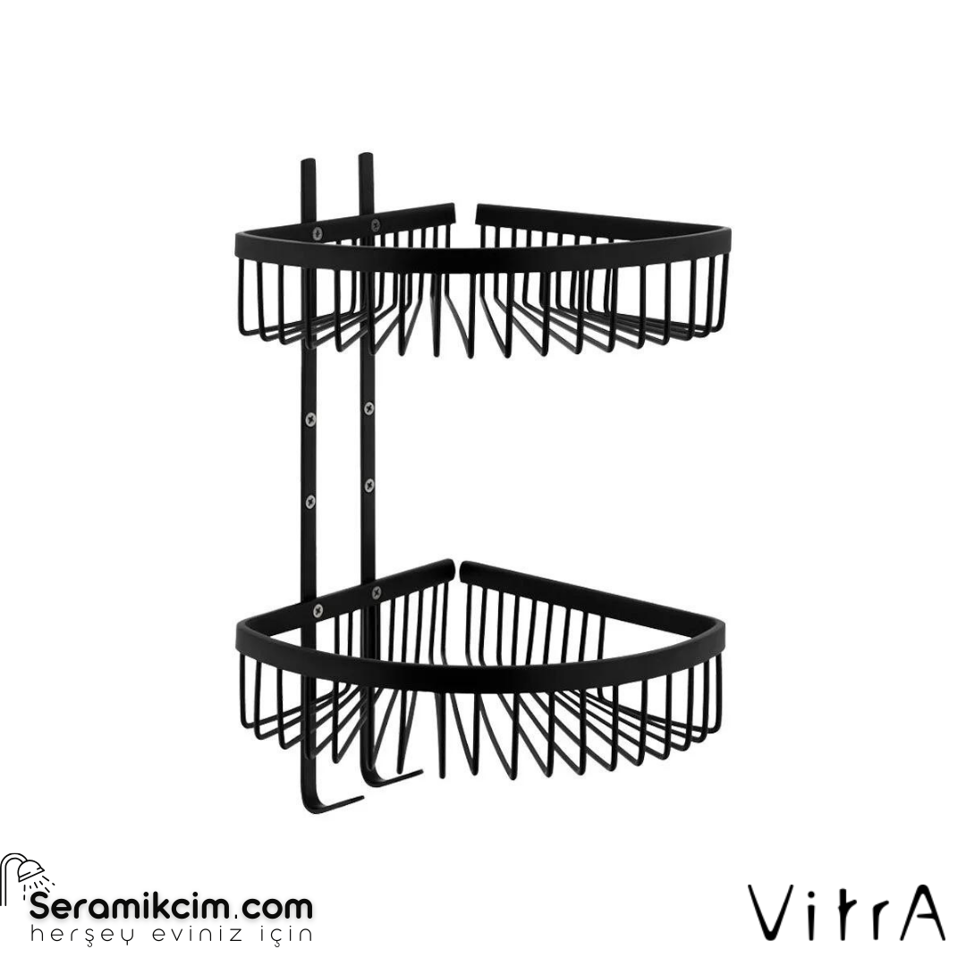 Vitra Base 400 Malzemelik, İkili, Siyah