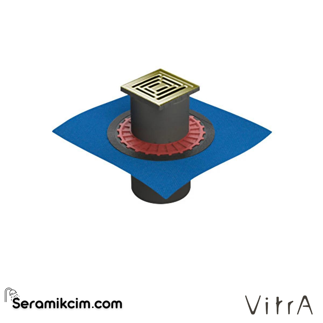 Vitra Dk800 15x15cm Kare Yalıtımlı Style Parlak Altın Alttan100 - 59980114000