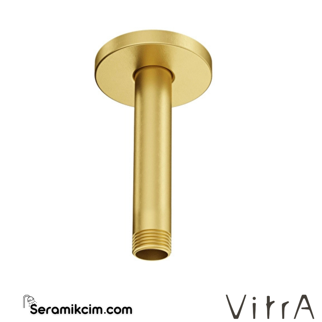 VitrA Duş Dirseği (Tavandan, Kısa) Fırçalı Altın A4564925 - A4564925