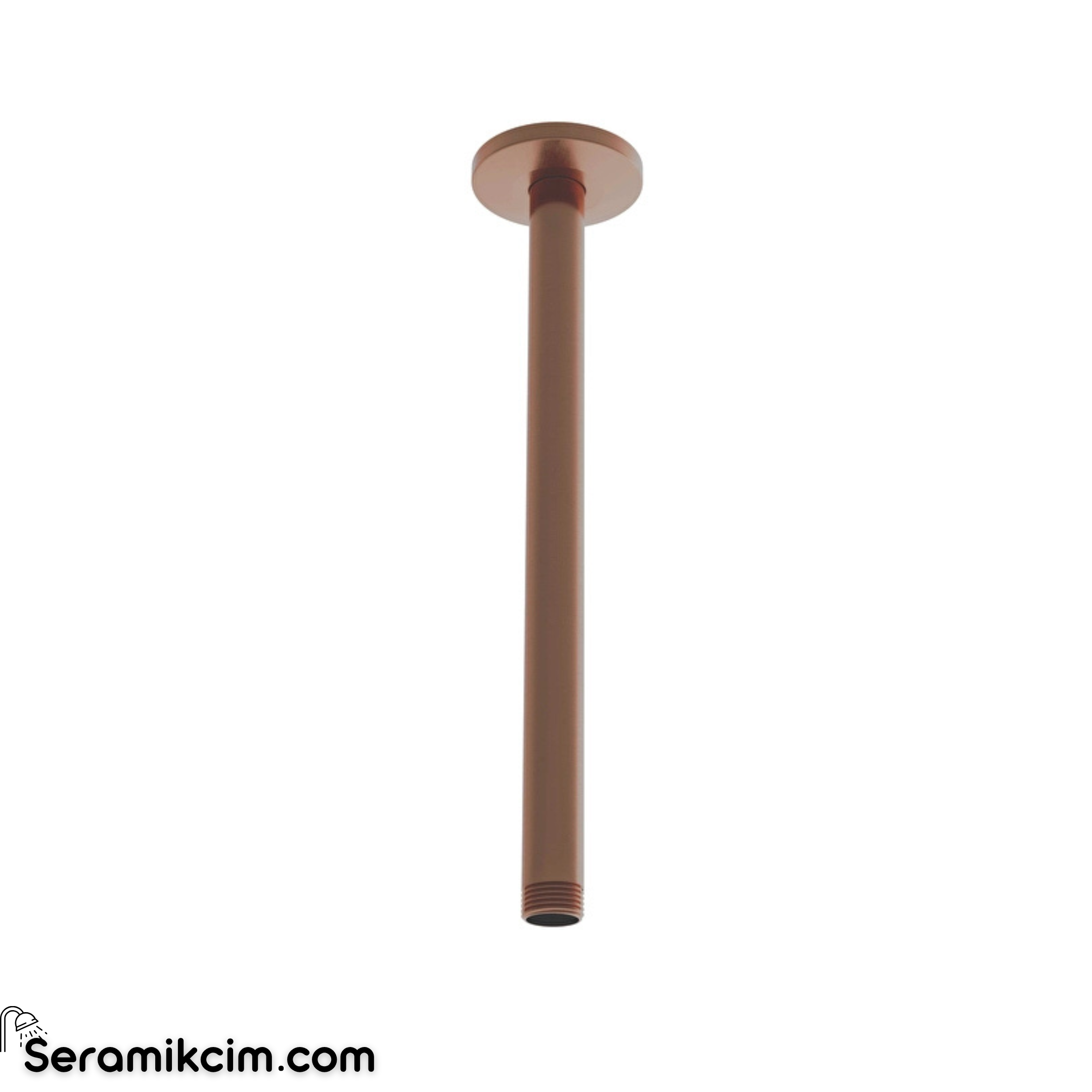 Vitra Duş Dirseği (Tavandan Uzun) Fırçalı Bakır A4565024