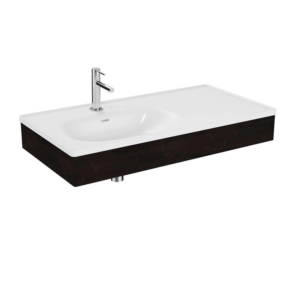 Vitra Equal Lavabo Ünitesi, 100 Cm, Asimetrik Lavabolu, Karaağaç - 64086