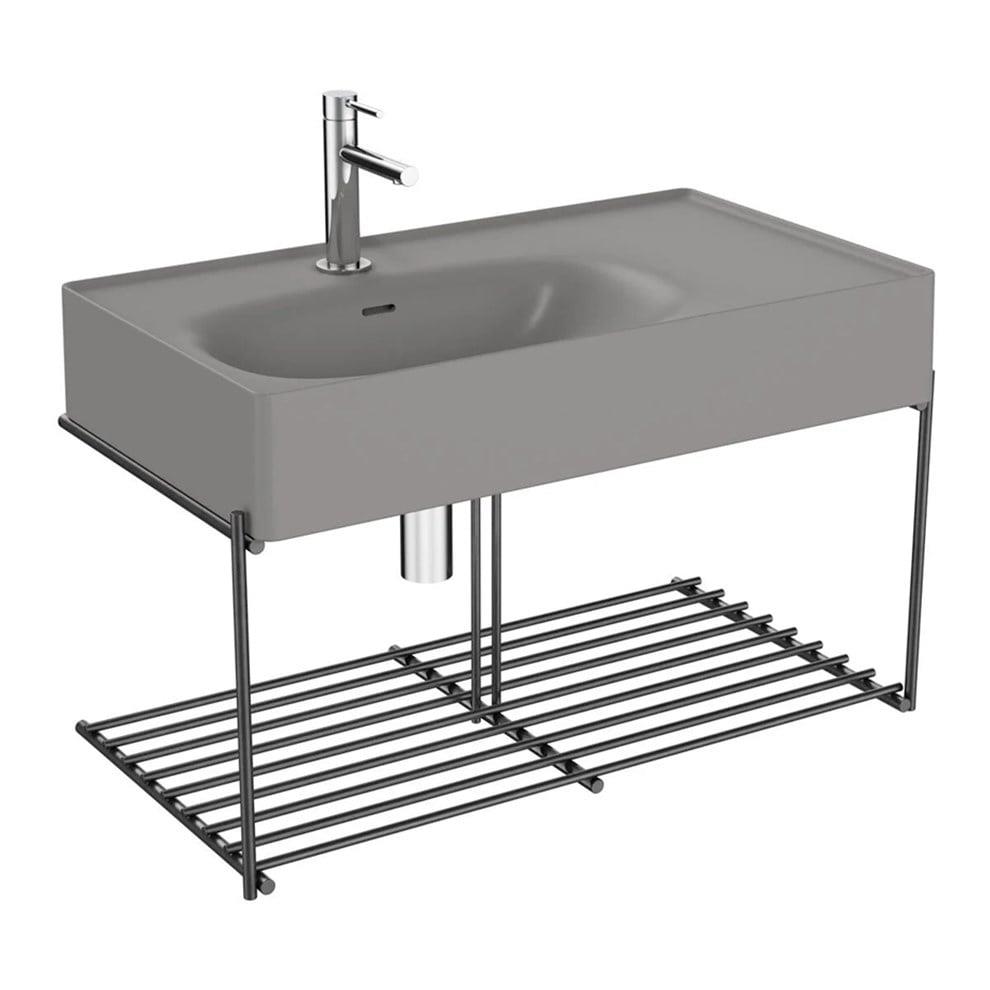 Vitra Equal Lavabo Ünitesi, 80 Cm, Gri Lavabolu & Raflı - 66055