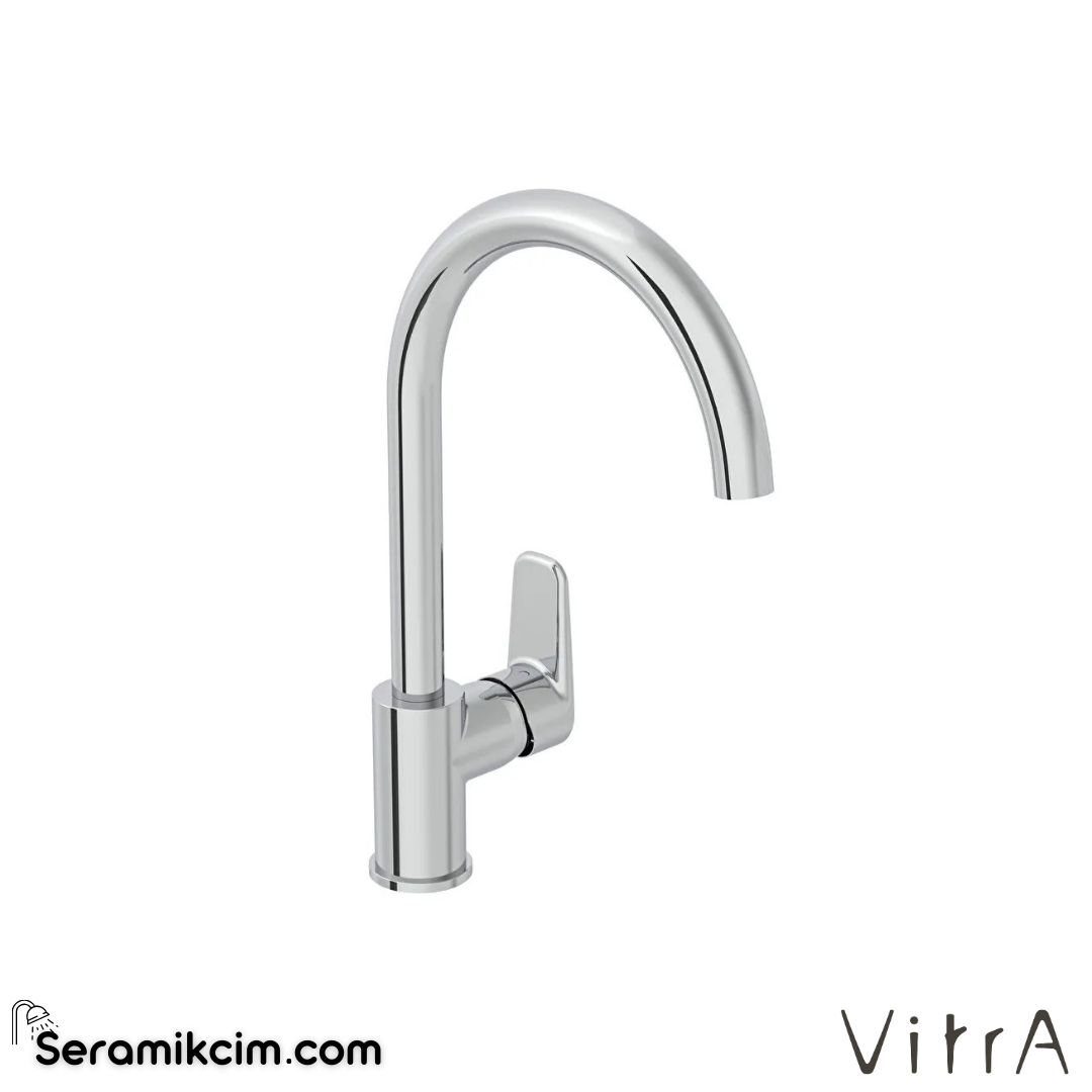 VitrA Flow Soft Eviye Bataryası (C-tip) Krom A43419 - A43419