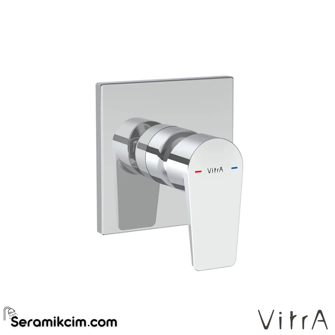 VitrA Flow Square Ankastre Duş Bataryası (sıva üstü grubu) Krom A43298 - A43298