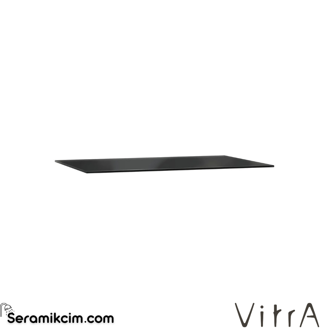 VitrA Frame Cam Tezgah 80 cm armatür deliksiz, siyah 61638