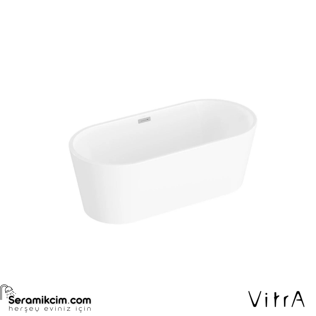 VitrA Geo 160X75 Freestanding Küvet + Ayak Seti + Kare Sifon
