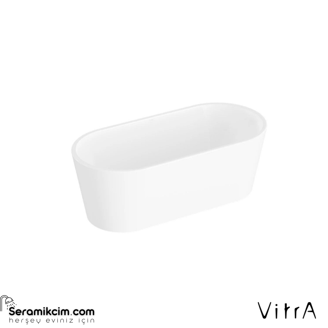 VitrA Geo 170X80 Freestanding Küvet + Ayak Seti + Gizli Taşmalı Sifon