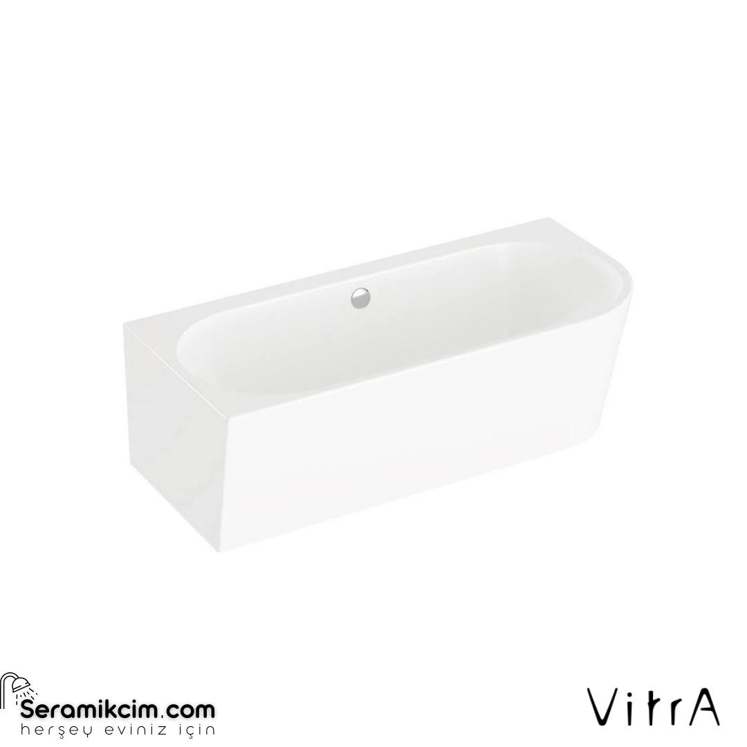 VitrA Geo 180X80 Sol Köşe Küvet + Ayak Seti + Standart Sifon