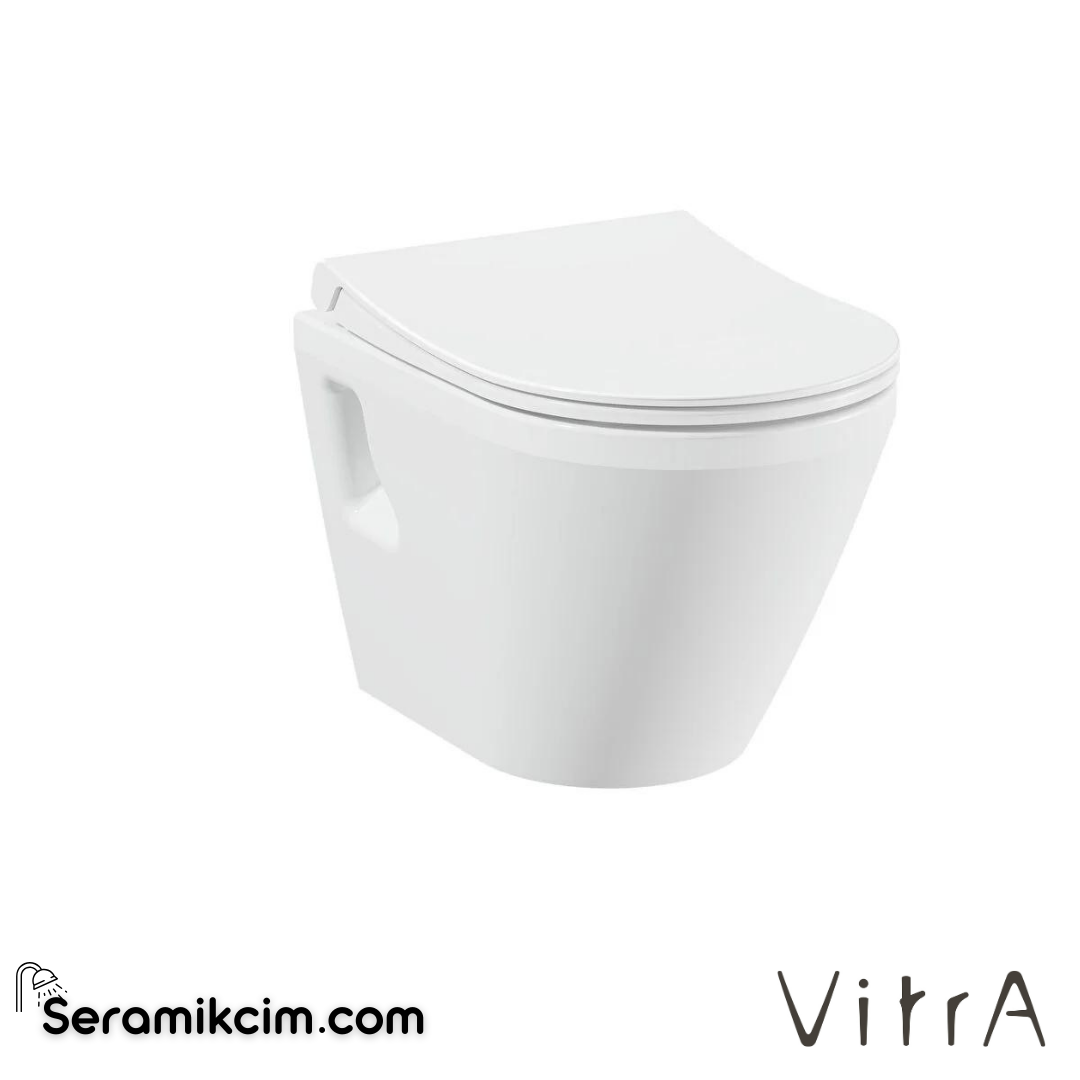 VitrA Integra Asma Klozet Kompakt, 48 cm Taharet Borulu, Beyaz - 7130L003-0850