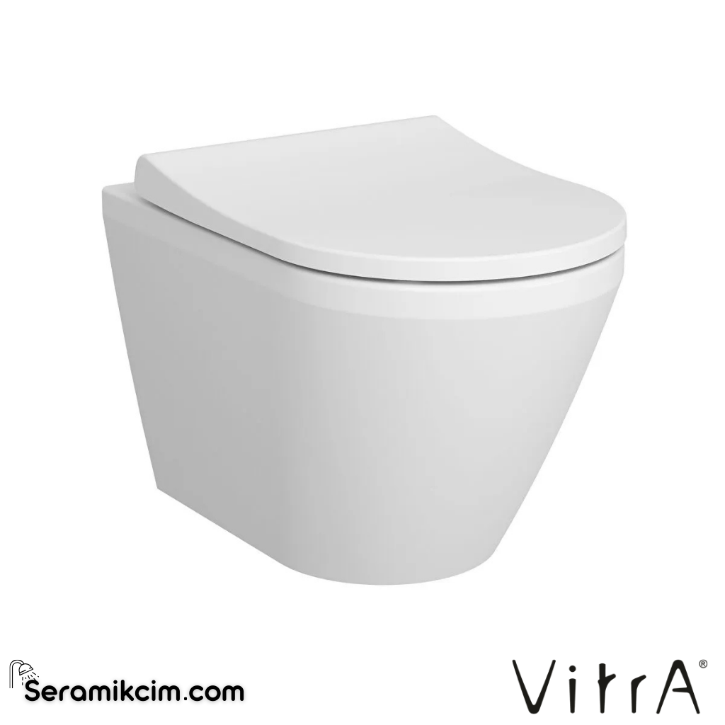 VitrA Integra Asma Klozet Rim-ex, Gizli Montajlı, 55 cm Taharet Borulu, Taharet Borusu Girişi Sıva Altı Uygulamalı, Beyaz - 7041L003-0090
