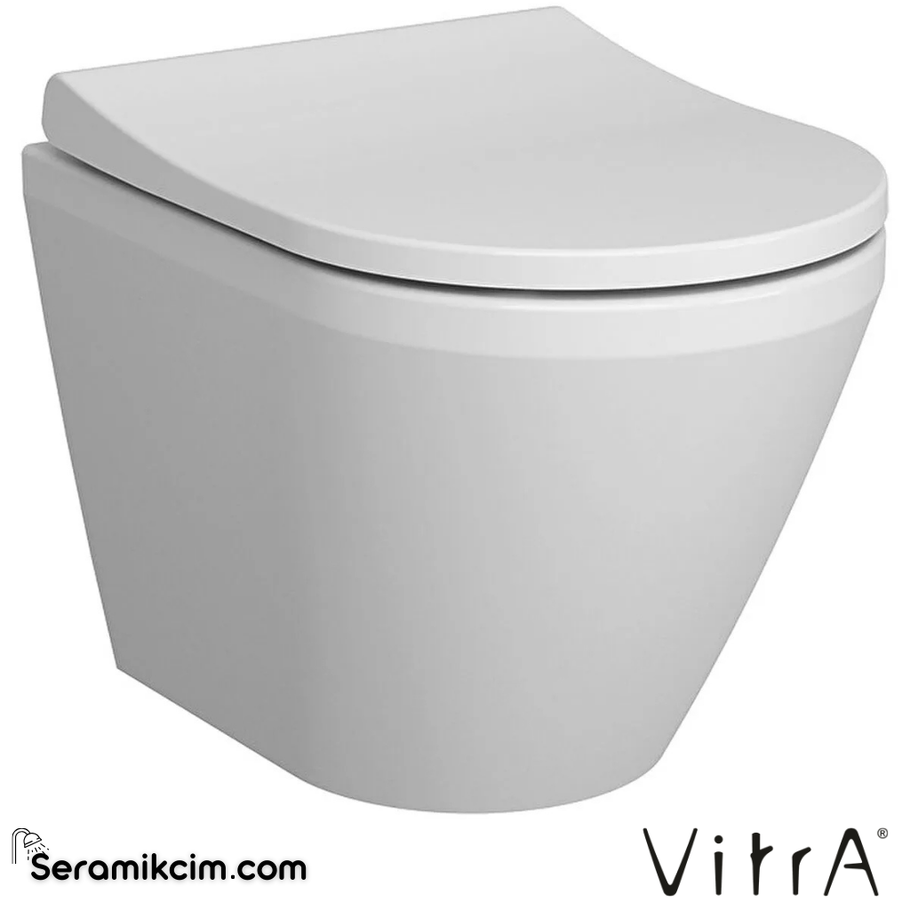 VitrA Integra Asma Klozet Rim-ex, Gizli Montajlı, 55 cm Taharet Borulu, Taharet Borusu Girişi Sıva Altı Uygulamalı, Beyaz - 7040L003-0090