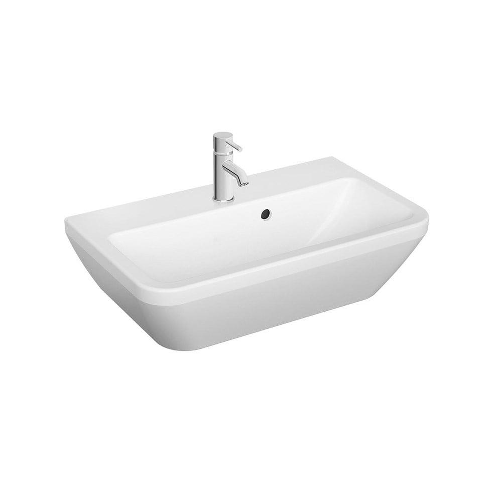 VitrA Integra Lavabo Dikdörtgen, Kompakt, 60x36 cm Tek Armatür Delikli, Su Taşma Delikli, Beyaz - 7088L003-0001
