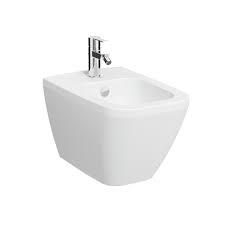 VitrA Integra Square Asma Bide Gizli Montajlı, 54 cm Tek Armatür Delikli, Yanlardan Deliksiz, Mat Beyaz - 7083B001-0288