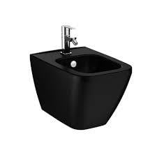 VitrA Integra Square Asma Bide Gizli Montajlı, 54 cm Tek Armatür Delikli, Yanlardan Deliksiz, Mat Siyah - 7083B083-0288