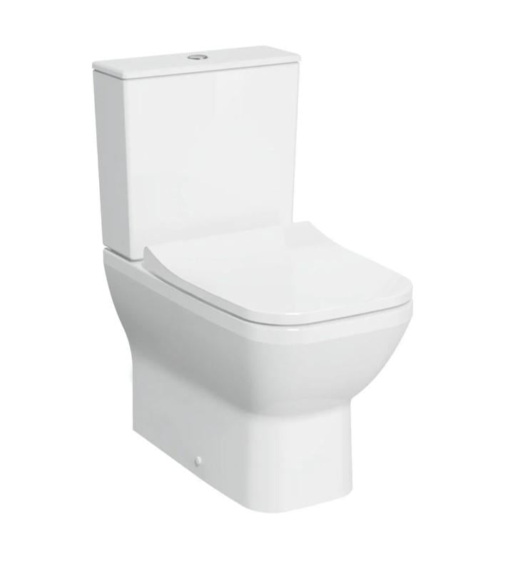 VitrA Integra Square Takım Klozet Rim-ex, Duvara Tam Dayalı, 62 cm Taharet Borulu, Beyaz - 7086L003-0092