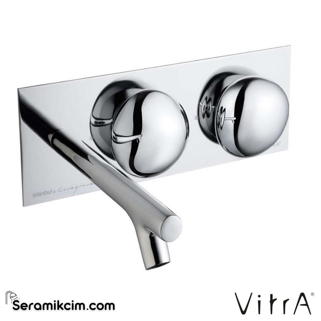 Vitra İstanbul Ankastre Lavabo Bataryası (Kısa) (Sıva Üstü Grubu) Krom A42846 - A42846