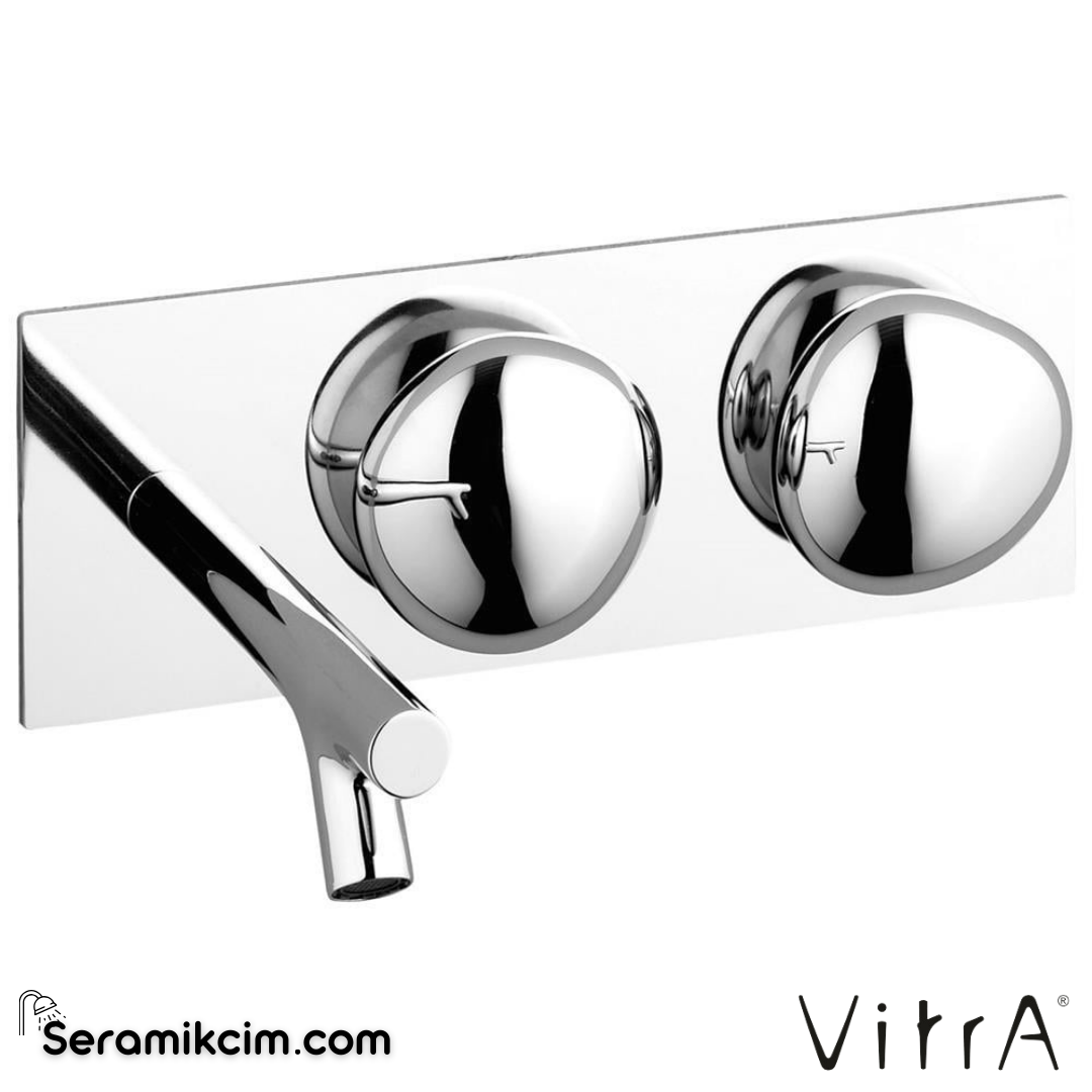 Vitra İstanbul Ankastre Lavabo Bataryası (Uzun) (Sıva Üstü Grubu) Krom A42845 - A42845