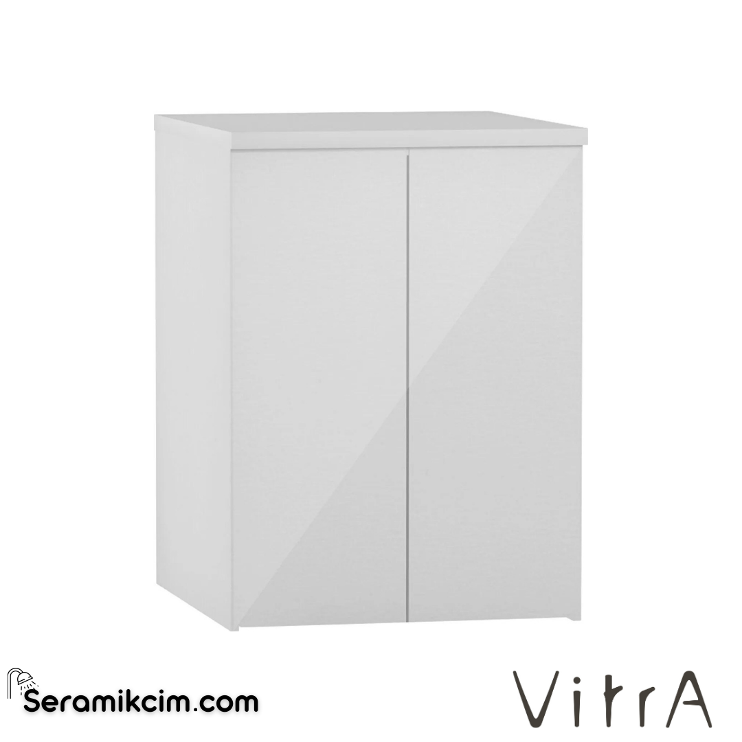 Vitra Kapaklı Çamaşır Makinesi Dolabı, Parlak Beyaz - 63500