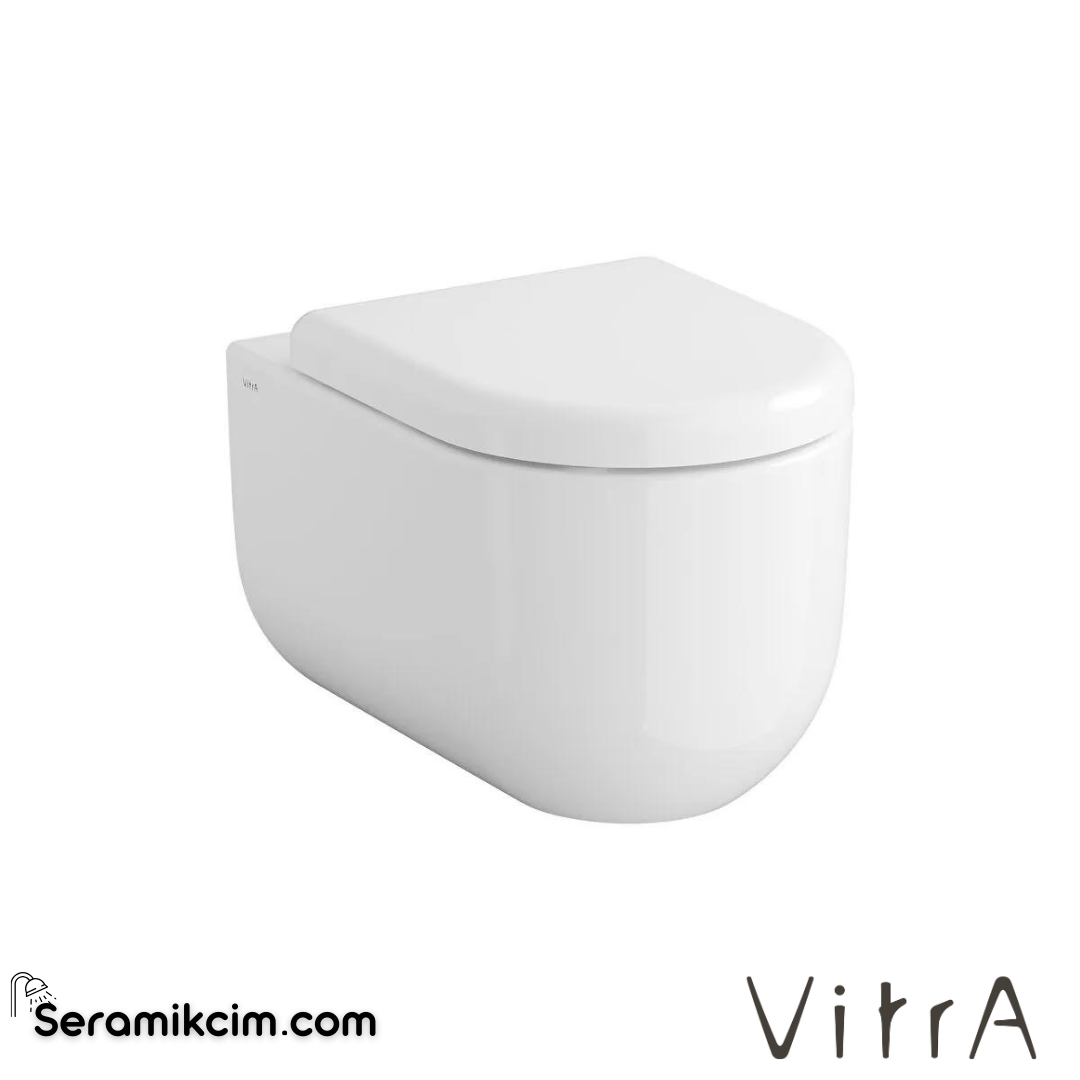 VitrA Liquid Asma Klozet Rim-ex, Gizli Montajlı, 54 cm Taharet Borulu, Taharet Borusu Girişi Sıva Altı Uygulamalı, Clean, Beyaz - 7321B403-0090