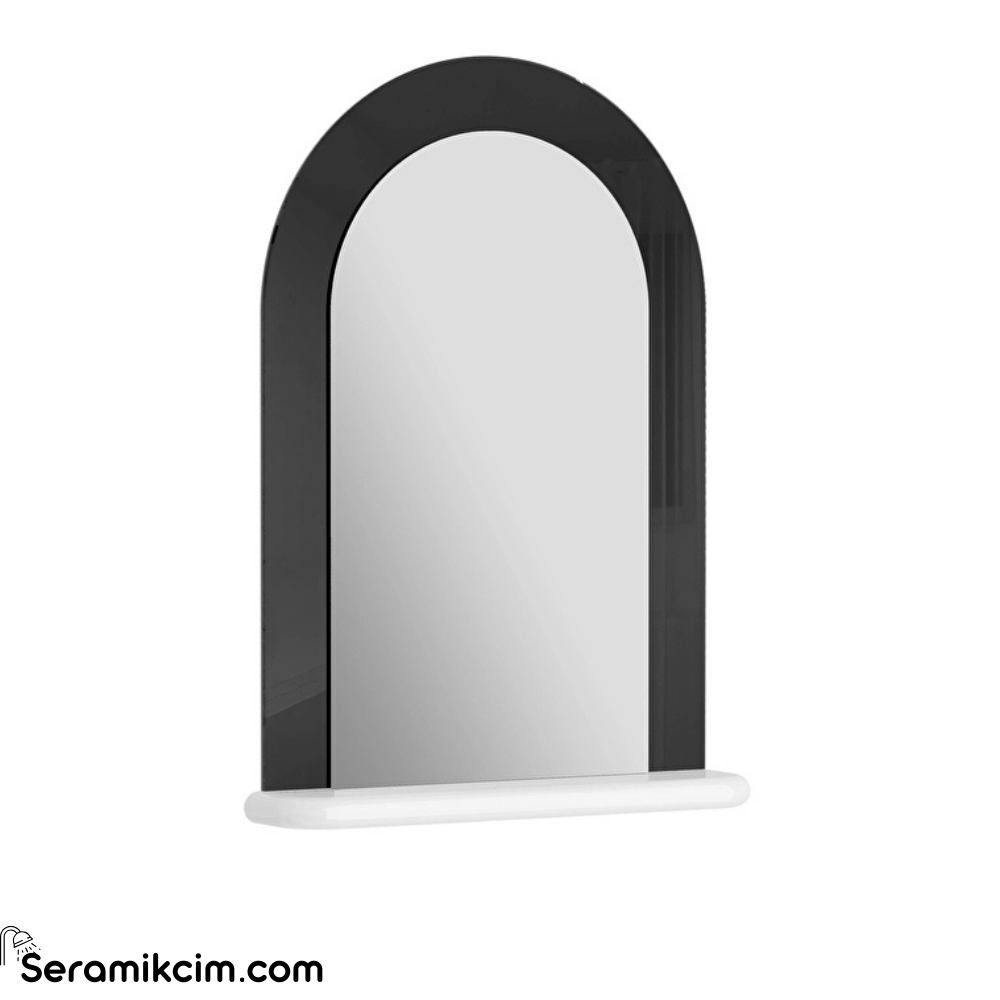 Vitra Liquid Çift Renkli Ayna 57 Cm Parlak Siyah 66744