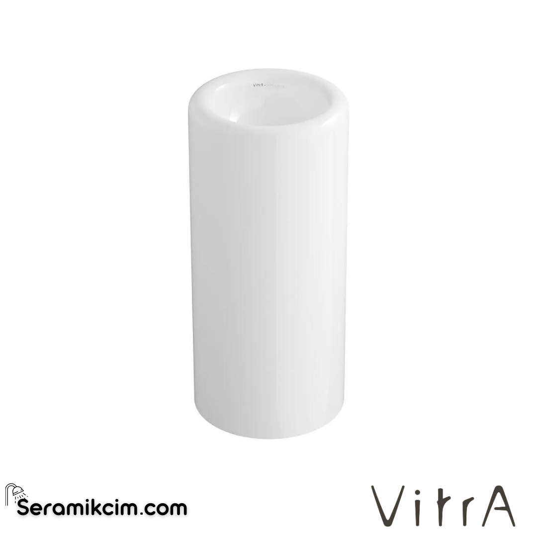 VitrA Liquid Monoblok Lavabo Kompakt, 40x40 cm Tek Armatür Delikli, Su Taşma Deliksiz, Clean, Beyaz - 7318B403-0016