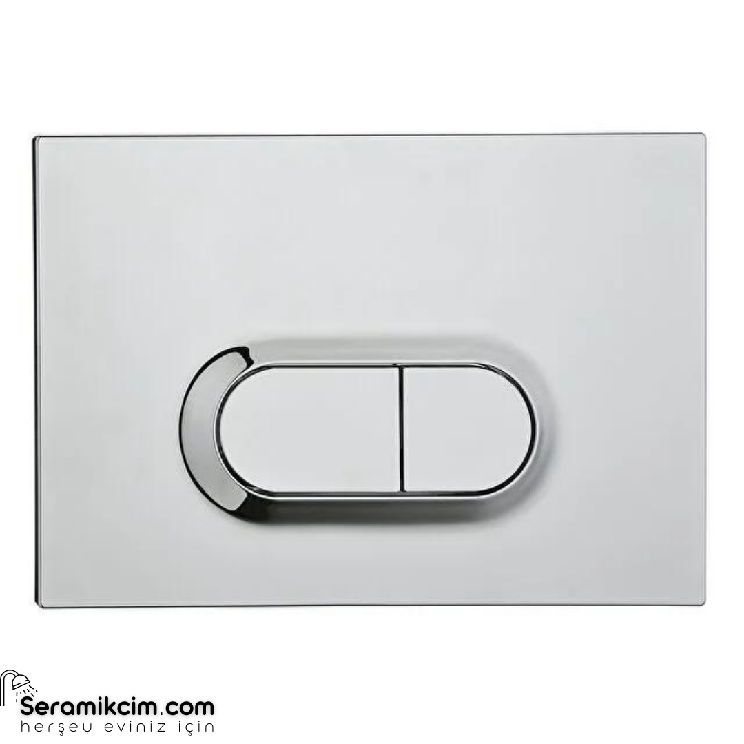 Vitra Loop O Kumanda Paneli, Parlak Krom 740-0580