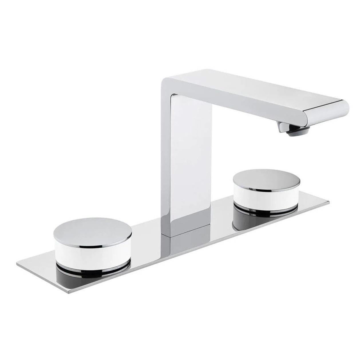 Vitra Memorıa Lavabo Bataryası  (3 Delikli Lavabolar İçin) (Krom-Beyaz) - A4231557