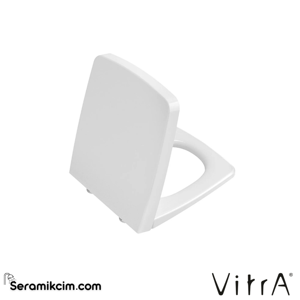 VitrA Metropole Klozet Kapağı Duroplast, Üstten Sıkmalı Yavaş Kapanır, Kolay Sök-Tak, Metal Menteşeli, Beyaz 90-003R009 - 90-003R009