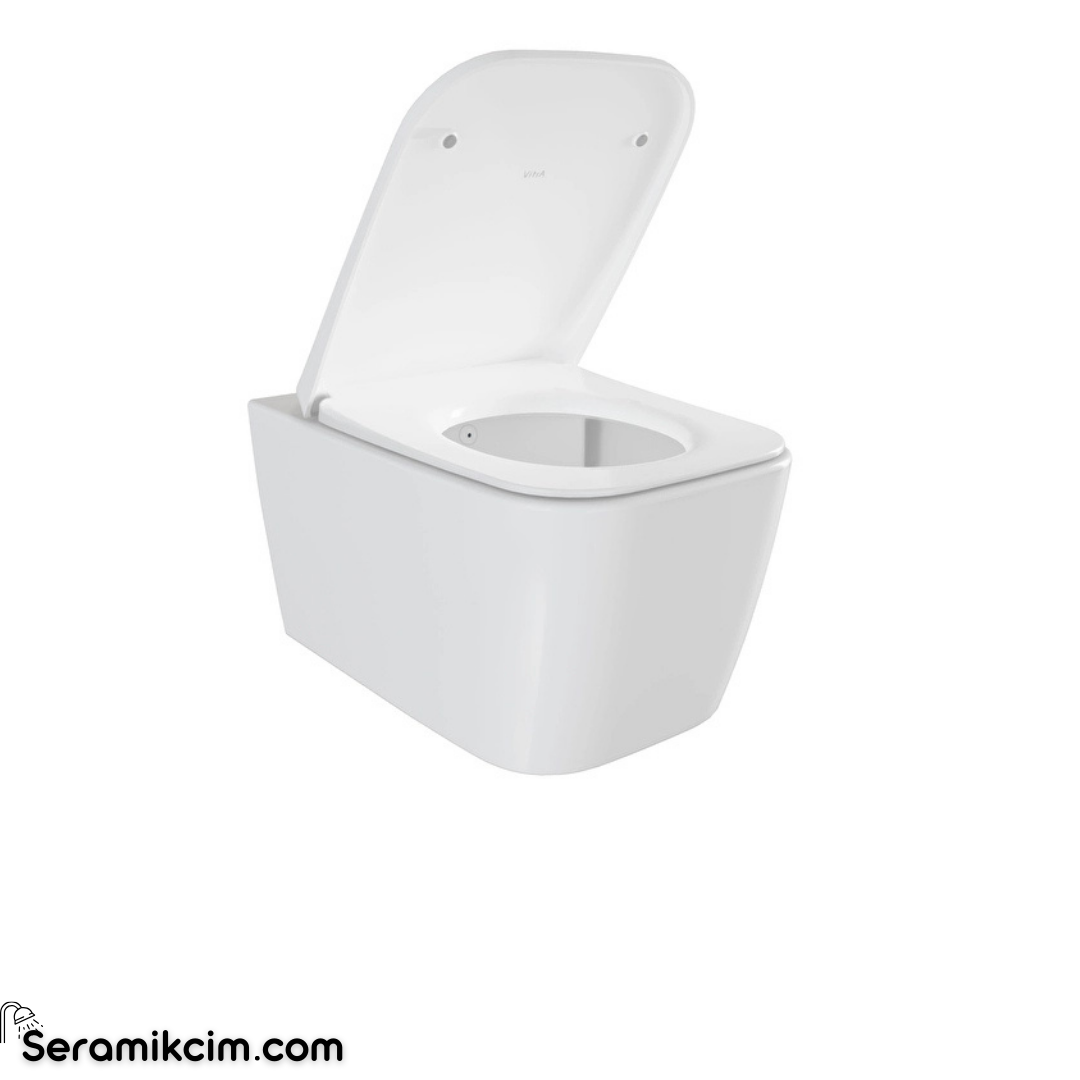 Vitra Metropole Square Asma Klozet Quantumflush Gizli Montajlı 56 Cm Taharet Borulu Clean Beyaz 7906B403-0090