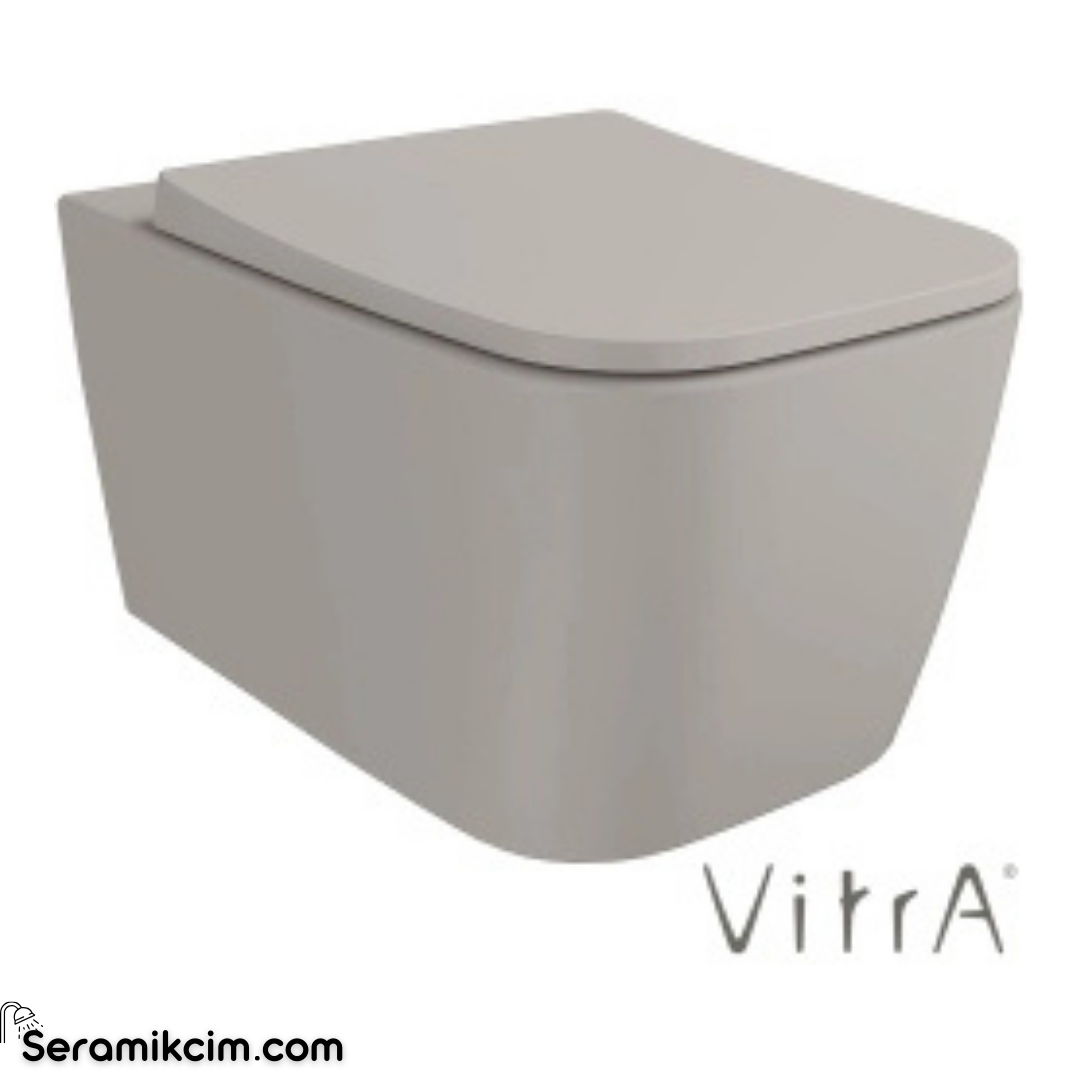 Vitra Metropole Square Asma Klozet Quantumflush Gizli Montajlı 56 Cm Taharet Borulu Clean Mat Bej 7906B420-0090