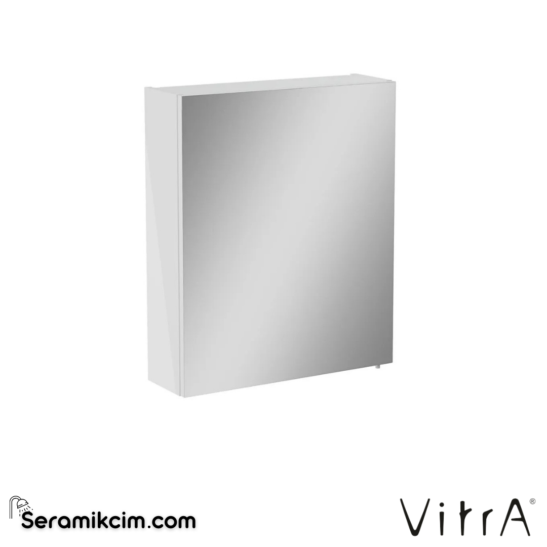 VitrA Mia Asimetrik Dolaplı Ayna 60 cm parlak beyaz, sol 67709 - 67709