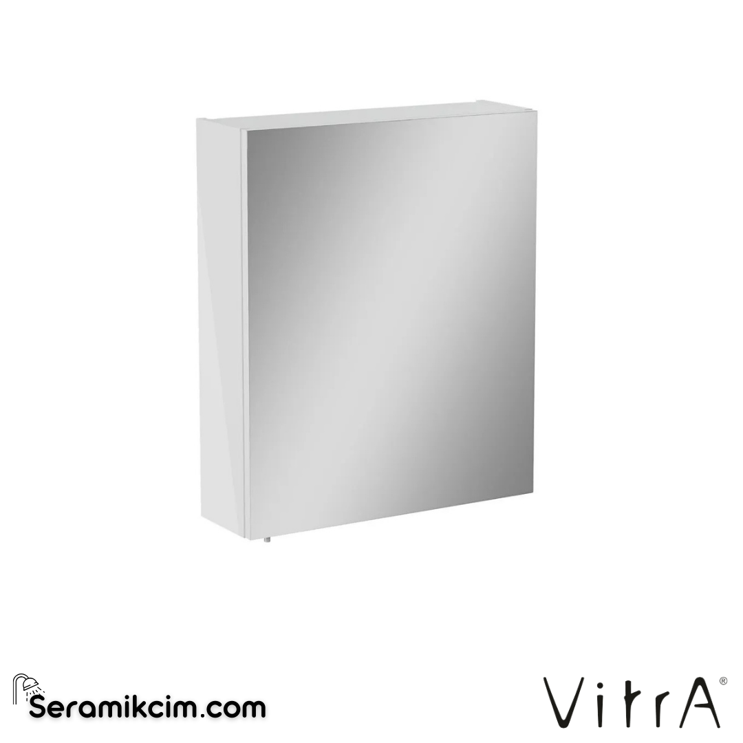 VitrA Mia Asimetrik Dolaplı Ayna 60 cm parlak beyaz, sağ 67701 - 67701