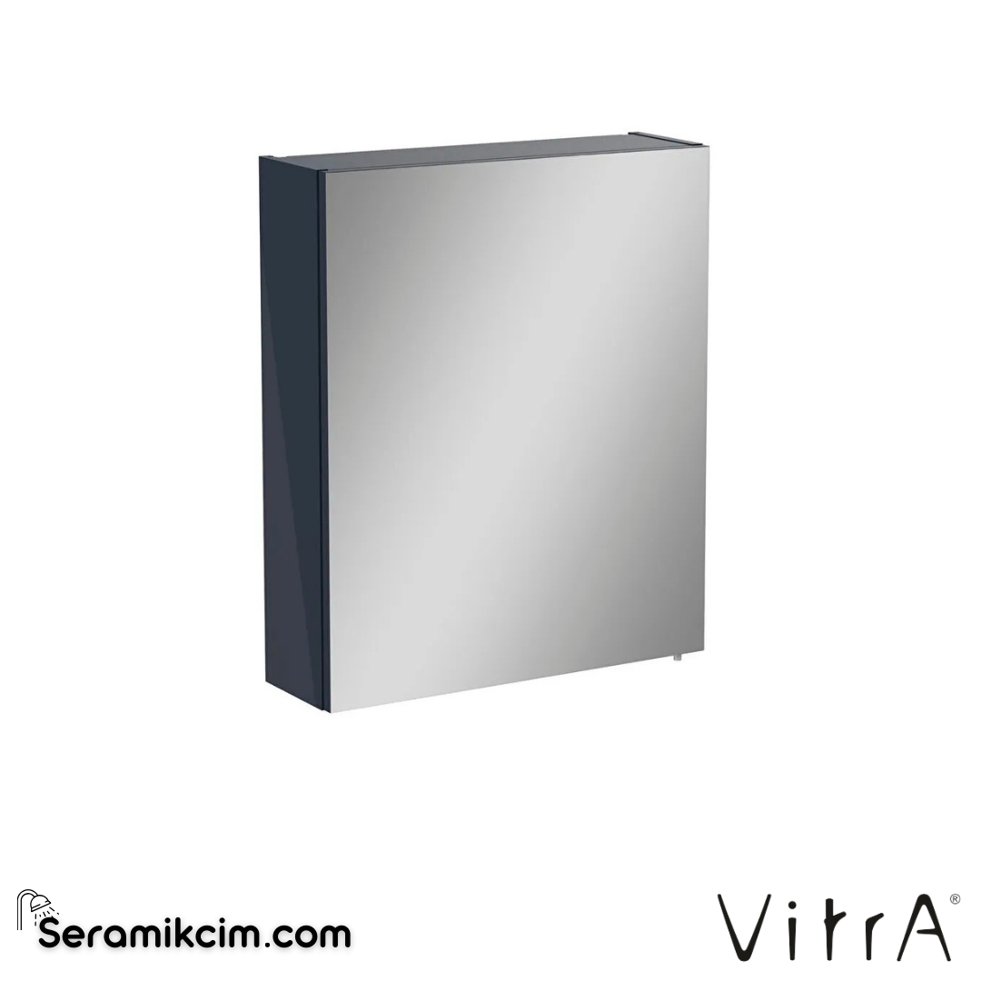VitrA Mia Asimetrik Dolaplı Ayna 60 cm parlak antrasit, sol 67710 - 67710
