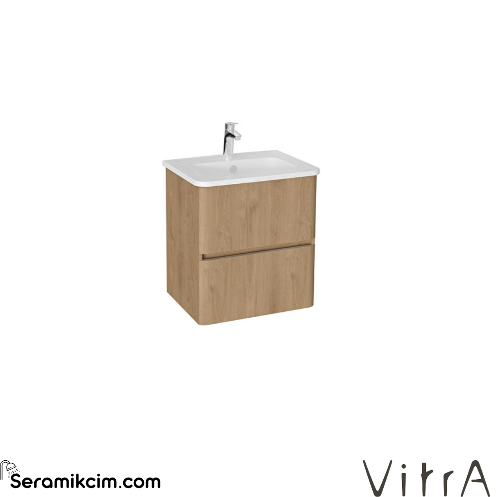 Vitra Mia Plus Round Lavabo Dolabı 60 Cm İki Çekmeceli Altın Meşe 69817