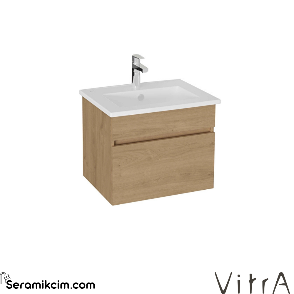 Vitra Mia Plus Square Lavabo Dolabı 60 Cm Bir Çekmeceli Altın Meşe 69773