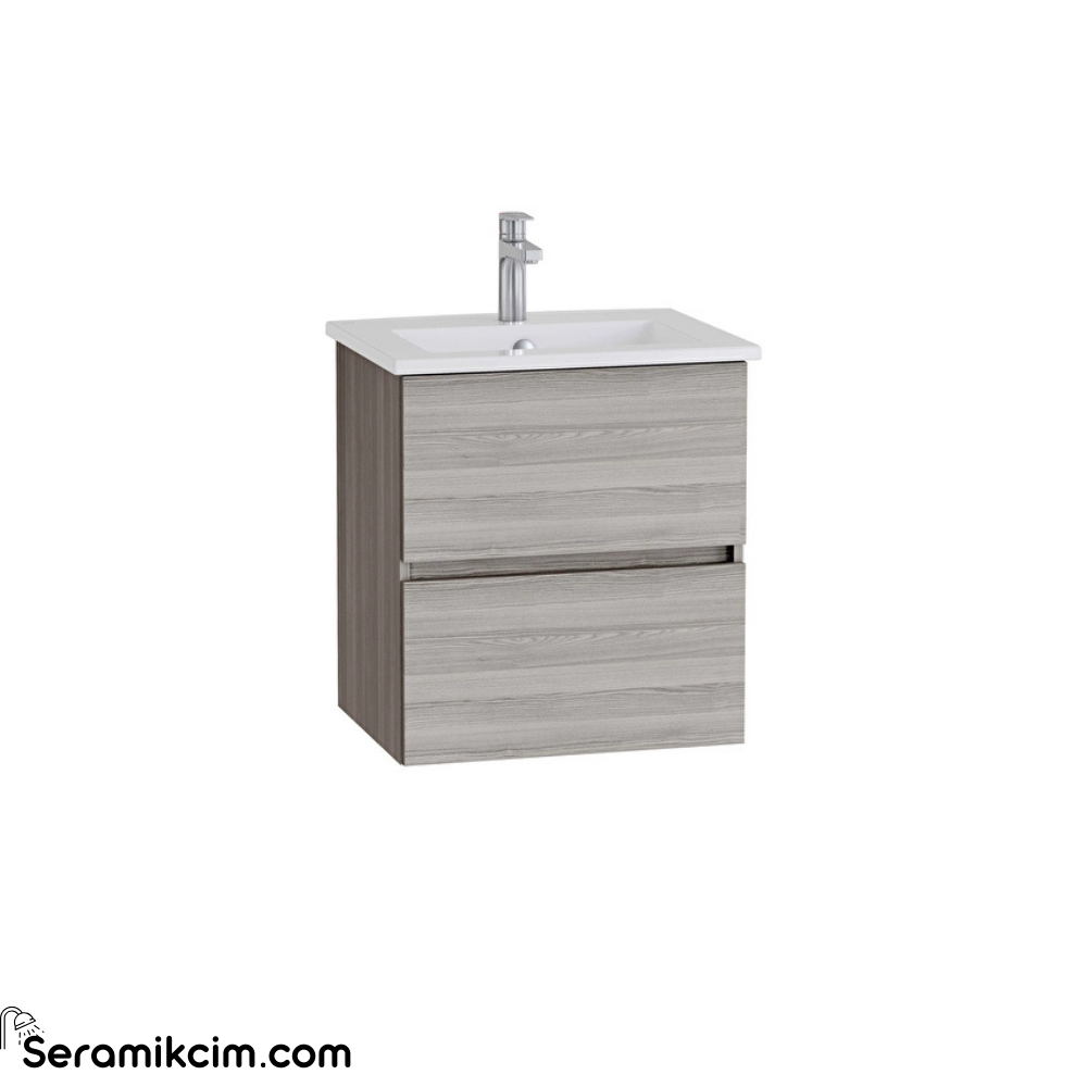 Vitra Mia Plus Square Lavabo Dolabı 60 Cm İki Çekmeceli Cordoba 69791